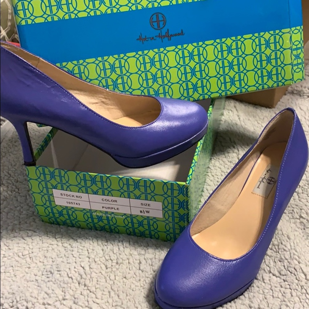 Hot-n-Hollywood Purple heels